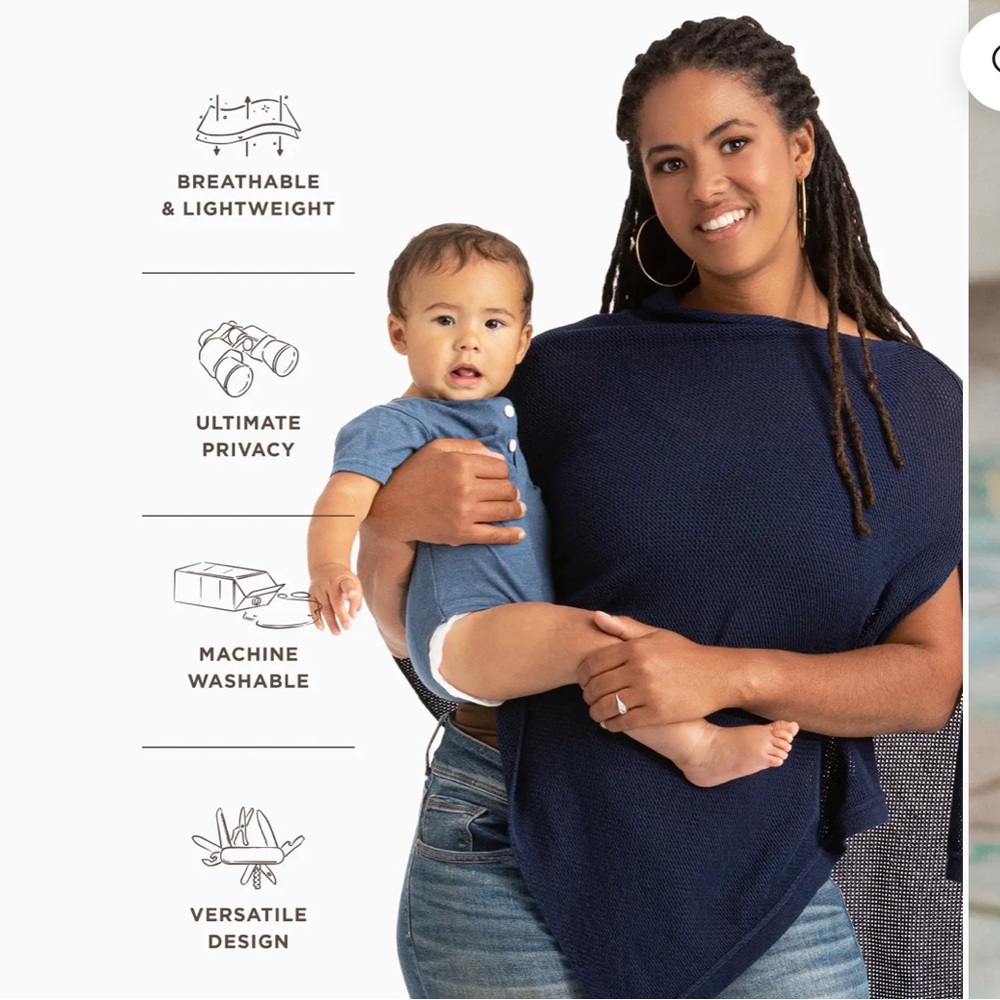 We are Amma - the Cocoon Nursing Cover - Navy